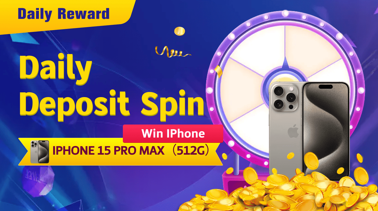Daily Deposit Spins Win iPhone 15