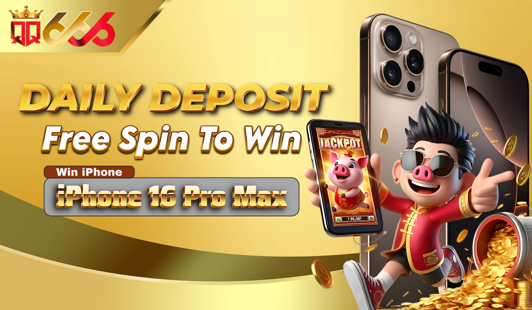Daily Deposit Spins Win iPhone 16